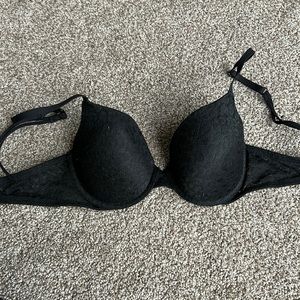 Leopard print see through/mesh bra. Size 32D
